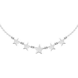 Srebrny naszyjnik z gwiazdkami