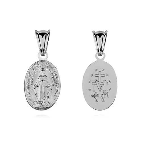 Srebrny medalik Matka Boska Cudowna