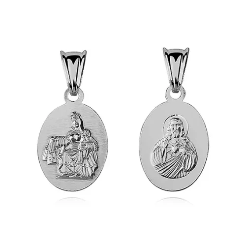 Srebrny medalik Jezus, Matka Boska.10043.webp-Alola
