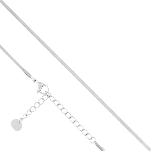 Łańcuszek srebrny żmijka płaski stal szlachetna