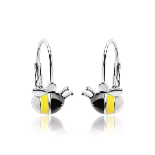 Kolczyki srebrne pszczółki dla dziewczynki bigiel