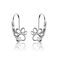 Kolczyki srebrne łapki z cyrkonią dziecięce angielskie