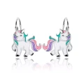 Kolczyki Srebrne Jednorożce Dla Dziewczynki Emalia Angielskie Zapięcie.webp-Alola