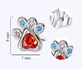 Kolczyki Srebrne Łapki Kolorowe Wkrętki Srebro 925.webp-Alola