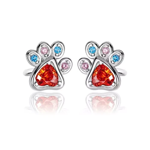 Kolczyki Srebrne Łapki Kolorowe Wkrętki Srebro 925.webp-Alola