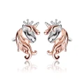 Kolczyki Srebrne dla dziewczynki Jednorożce Pozłacane sztyft.webp-Alola
