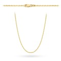 Łańcuszek złoty - splot rolo diamentowany 50 cm