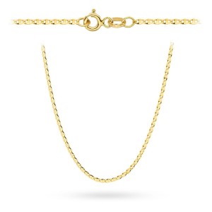 Łańcuszek złoty pr. 585 - splot gucci 55 cm