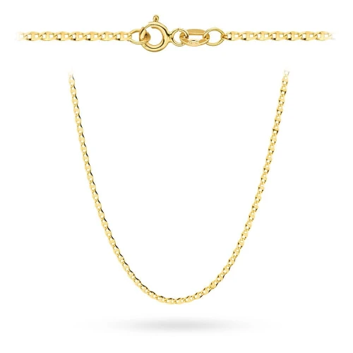Łańcuszek złoty pr. 585 - splot gucci 42 cm