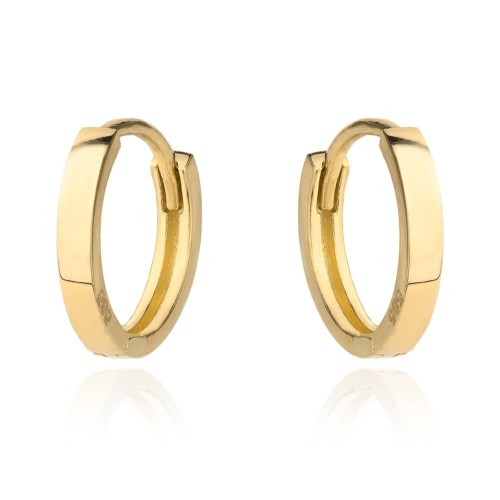 Kolczyki złote małe kółka na kreolu