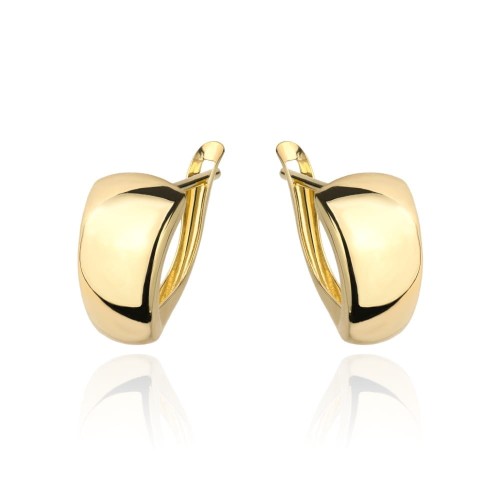 Kolczyki złote gładkie