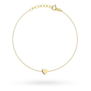 Bransoletka złota z serduszkiem