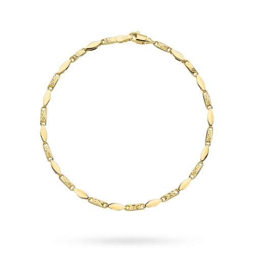 Bransoletka złota zdobiona diamentowaniem