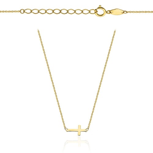 Naszyjnik złoty krzyżyk