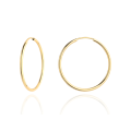 Kolczyki złote kółka super lekkie pr. 333 - 4cm
