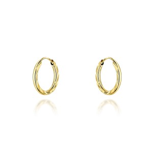 Kolczyki koła diamentowane super lekkie 1,2cm