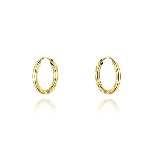 Kolczyki koła diamentowane super lekkie 1,2cm