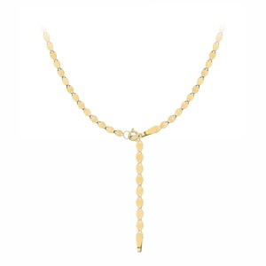 Naszyjnik złoty krawatka delikatne blaszki