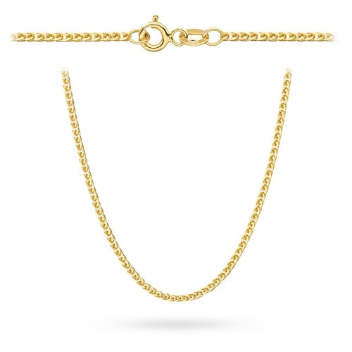 Łańcuszek złoty pr. 585 - splot lisi ogon 60 cm