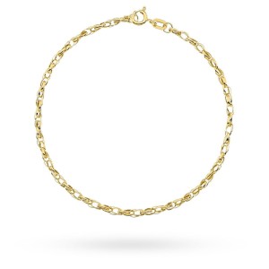 Bransoletka złota podwójne owalne rolo