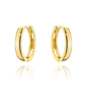 Kolczyki złote gładkie kółka