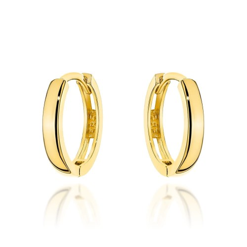 Kolczyki złote gładkie kółka