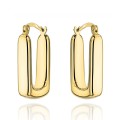 Kolczyki złote prostokątne duże