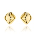 Kolczyki złote gładkie kwadraty