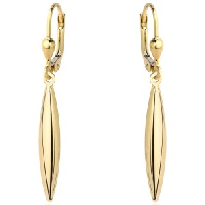 Kolczyki złote sople wiszące angielskie zapięcie próba 585