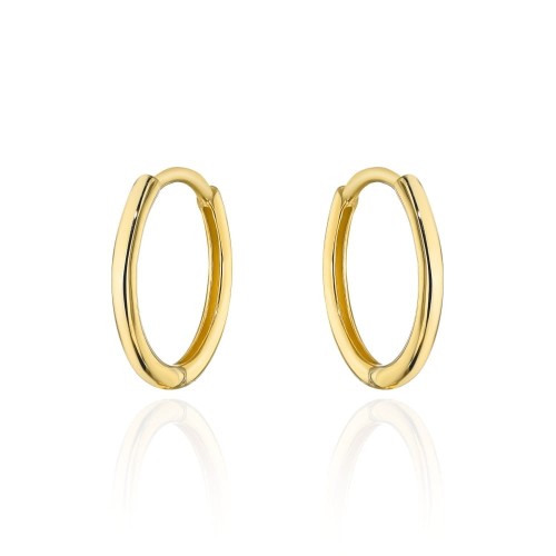 Kolczyki złote malutkie kółka na kreolu