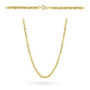 Naszyjnik złoty - splot irydia