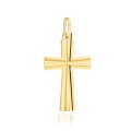 Krzyżyk złoty zdobiony diamentowaniem