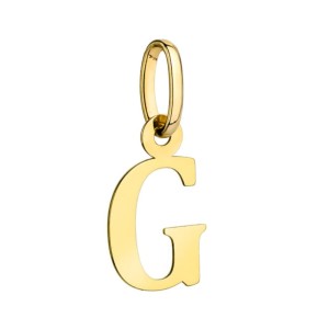 Zawieszka złota literka G duża