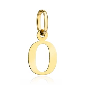 Zawieszka złota literka O duża