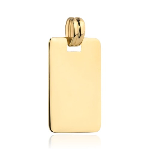 Zawieszka wisiorek gładki prostokąt pod grawer pr. 585