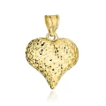 Zawieszka złota diamentowane serce