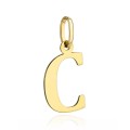Zawieszka złota literka C duża