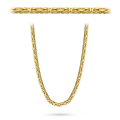 Łańcuch złoty pr. 585 - splot Królewski 55 cm