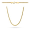 Łańcuch złoty bismarck 45cm - 4mm